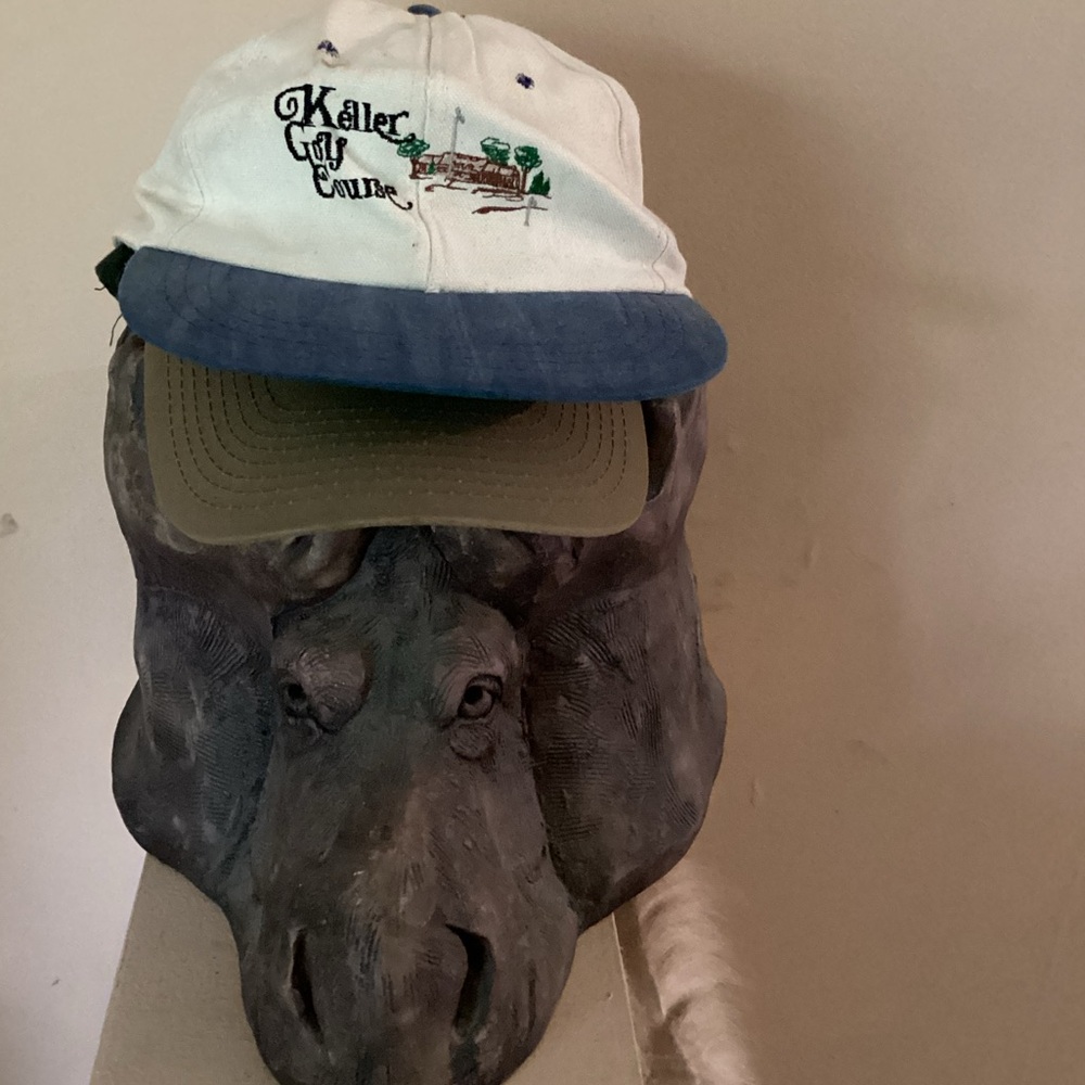 DERBY CAP KELLER GOLF COURSE Maplewood, Minnesota NPLVC UNISEX TAN & CHAMBRAY